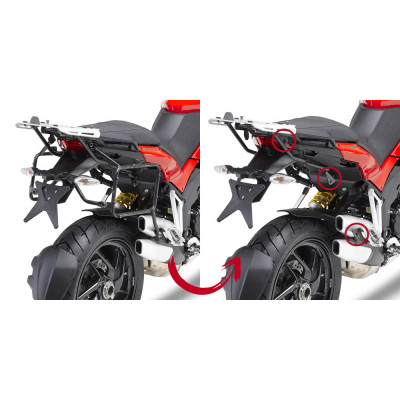 GIVI PLR7401 TUB.PANN.HOLDER Ducati MULTISTRADA 1200 '10-'12-'13