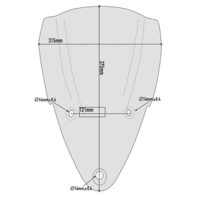 GIVI D7410S SPOILER FUME'DUCATI SUPERSPORT