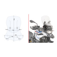GIVI AF5127 ветровое стекло AirFlow для BMW F850GS, F750GS 2018-