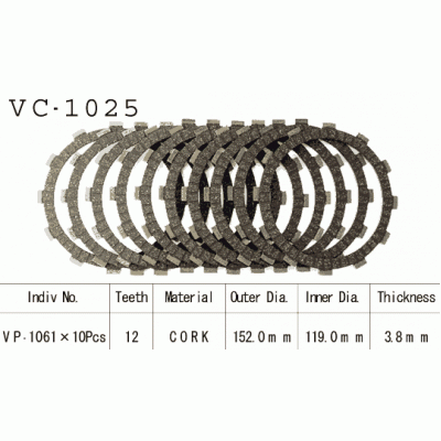 Vesrah VC-1025 Диски сцепления
