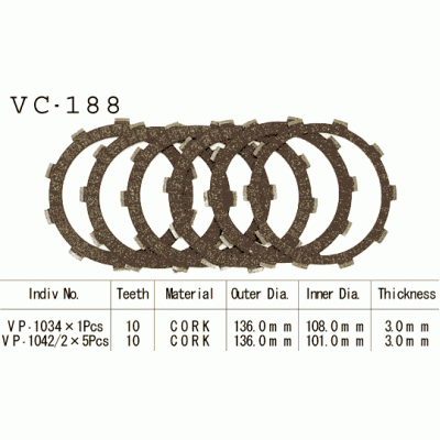 Vesrah VC-188 Диски сцепления