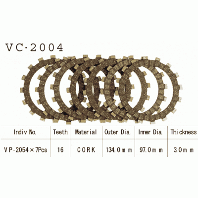 Vesrah VC-2004 Диски сцепления