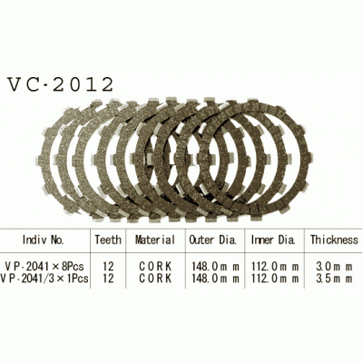 Vesrah VC-2012 Диски сцепления