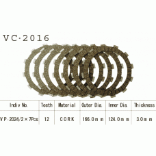 Vesrah VC-2016 Диски сцепления