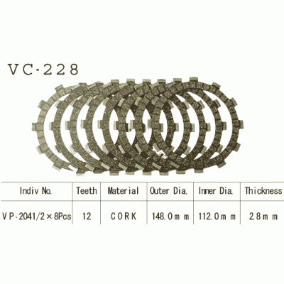 Vesrah VC-228 Диски сцепления